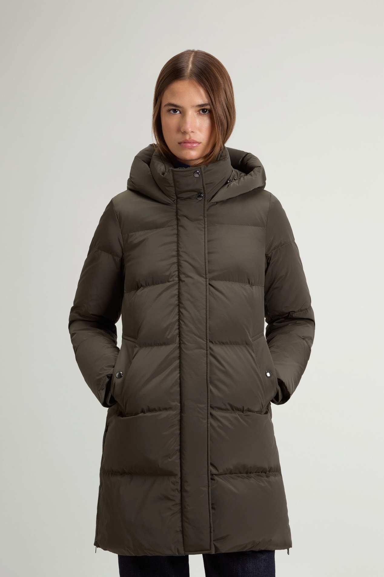 Long Kelly Down Jacket Green photo 1 | Woolrich