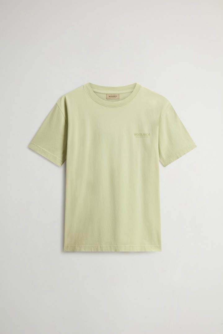 COTTON GRAPHIC T-SHIRT Green photo 5 | Woolrich