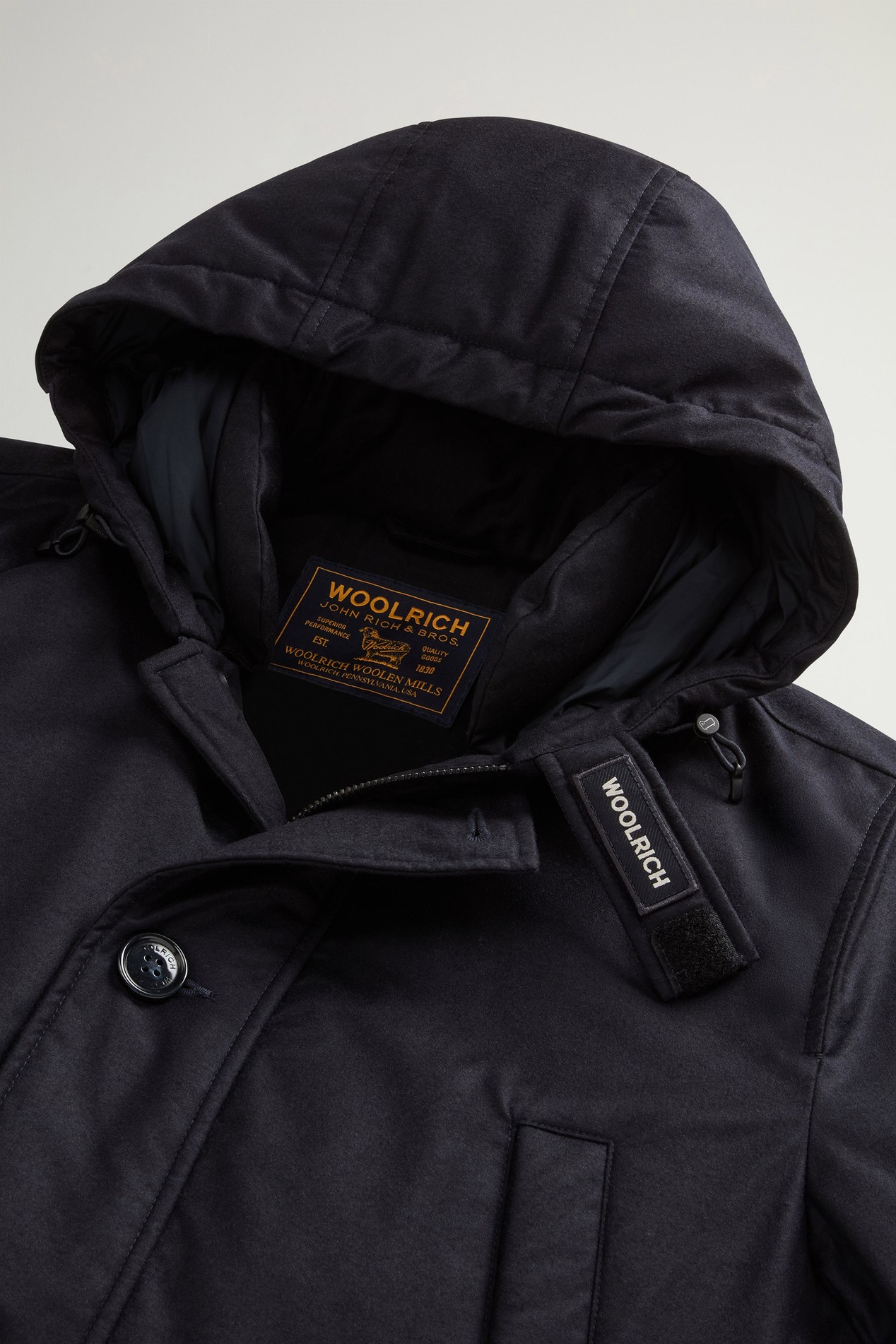 LP WOOL SILK PARKA Blue photo 6 | Woolrich