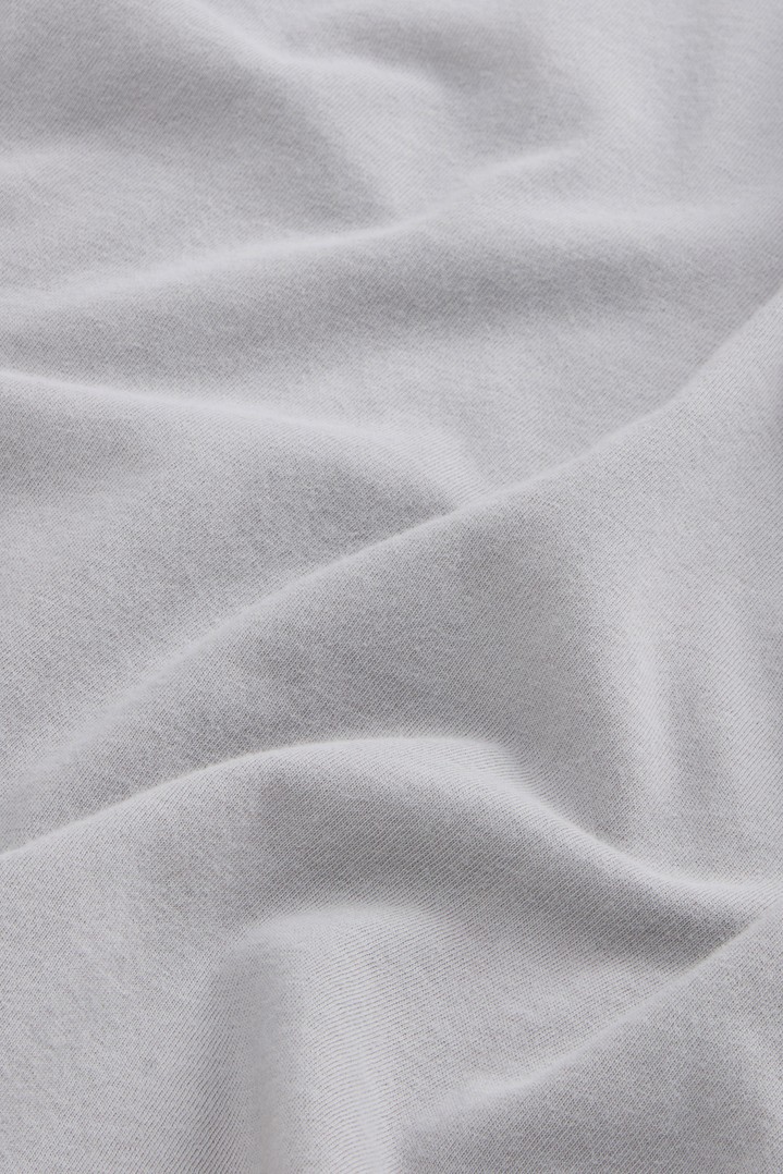 Garment-Dyed T-Shirt in Pure Cotton Gray photo 2 | Woolrich