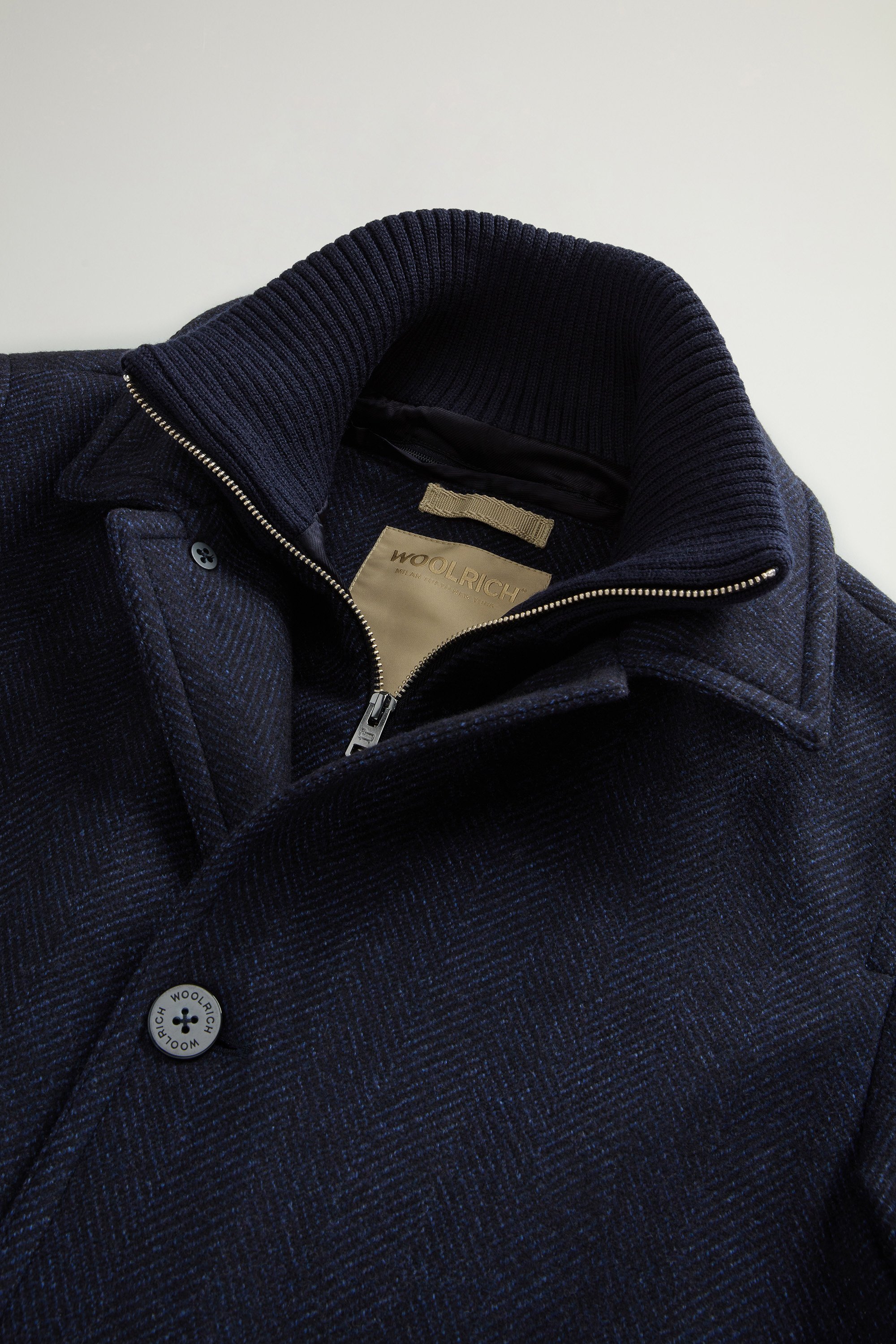 Coat in Pure Italian Wool Crafted Using a Loro Piana Fabric Blue photo 6 | Woolrich