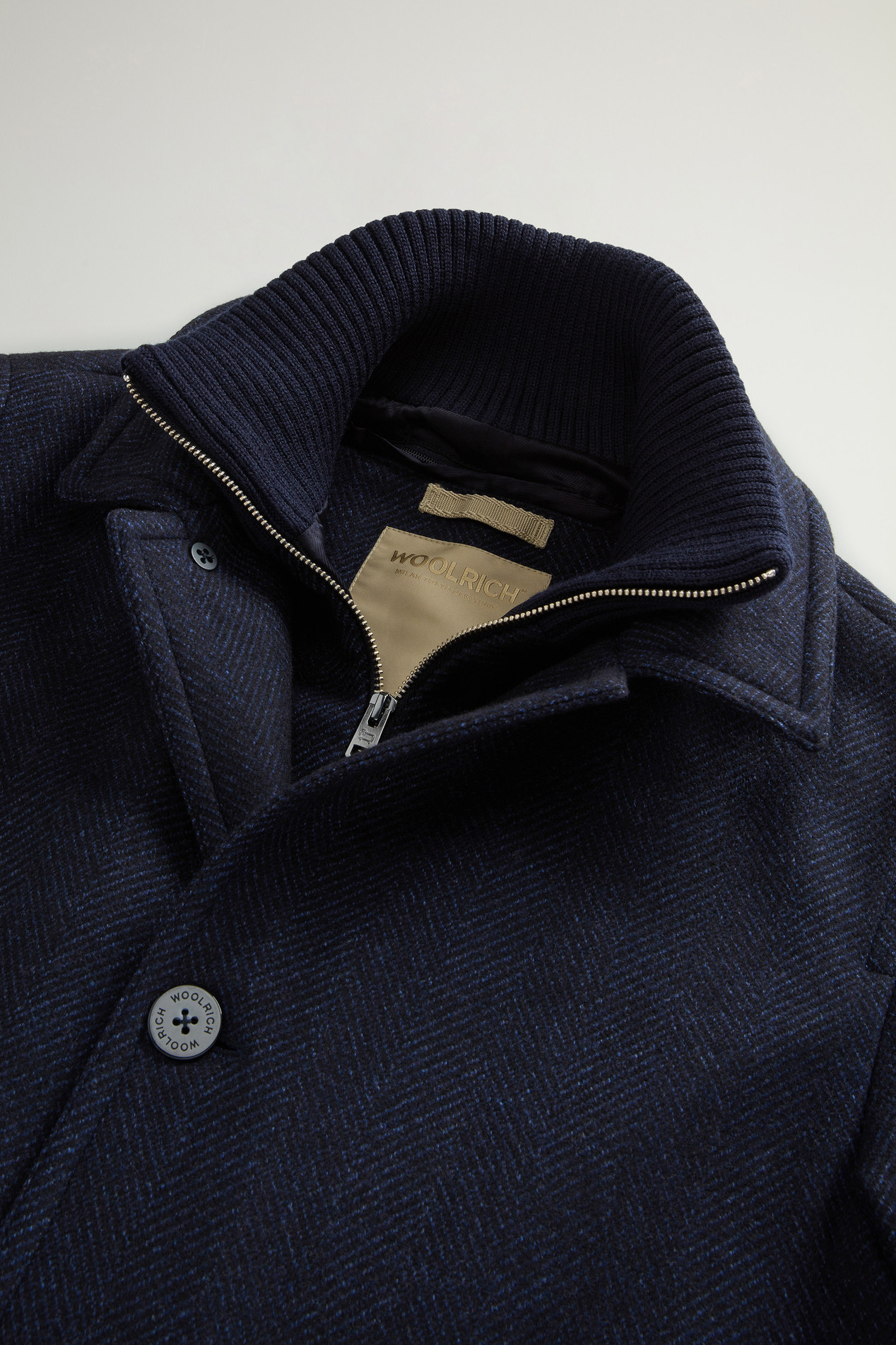Coat in Pure Italian Wool Crafted Using a Loro Piana Fabric Blue photo 6 | Woolrich