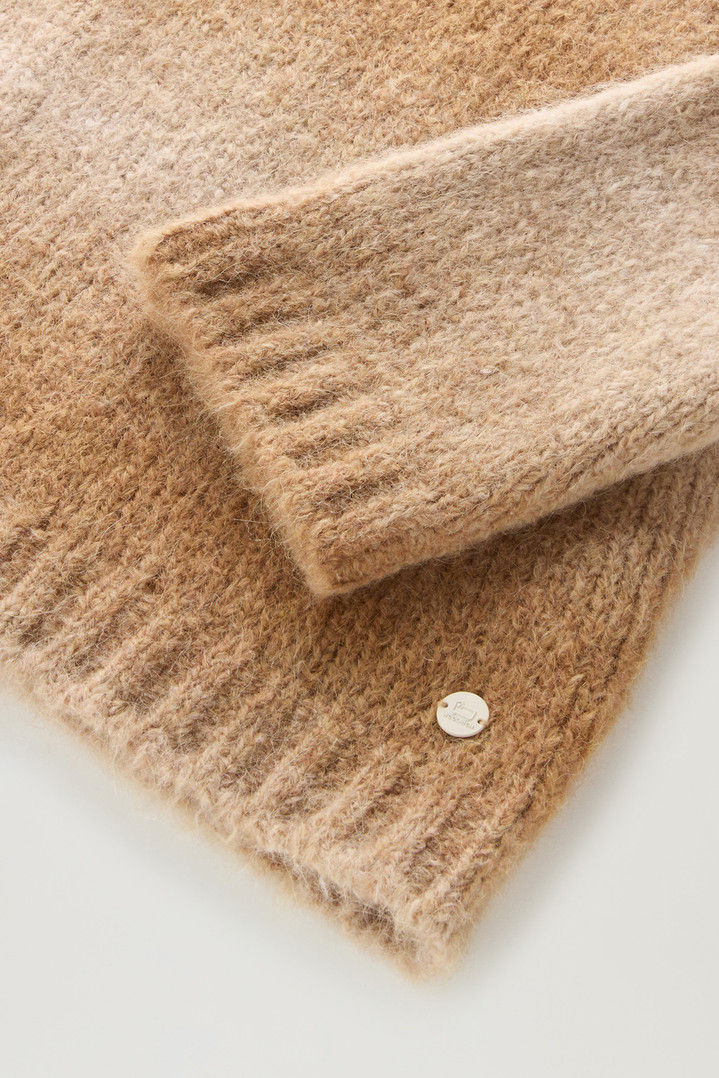 Turtleneck Sweater in Alpaca Blend with Dégradé Effect Beige photo 3 | Woolrich