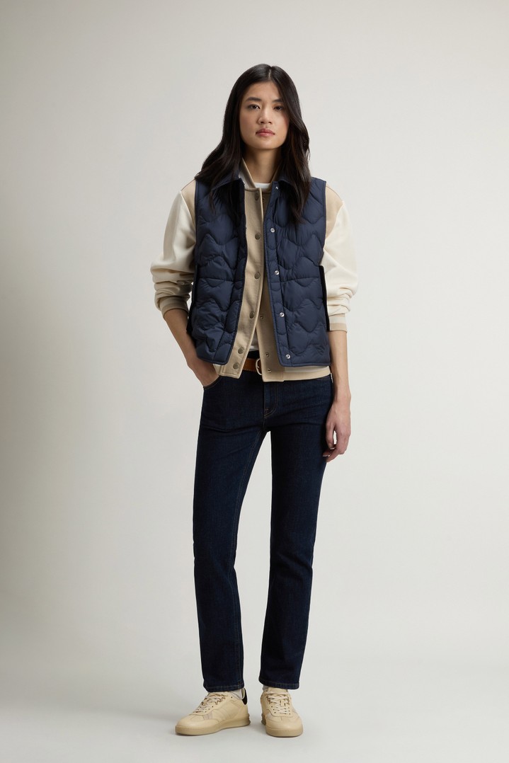 Quilted Microfiber Heritage Vest Blue photo 2 | Woolrich