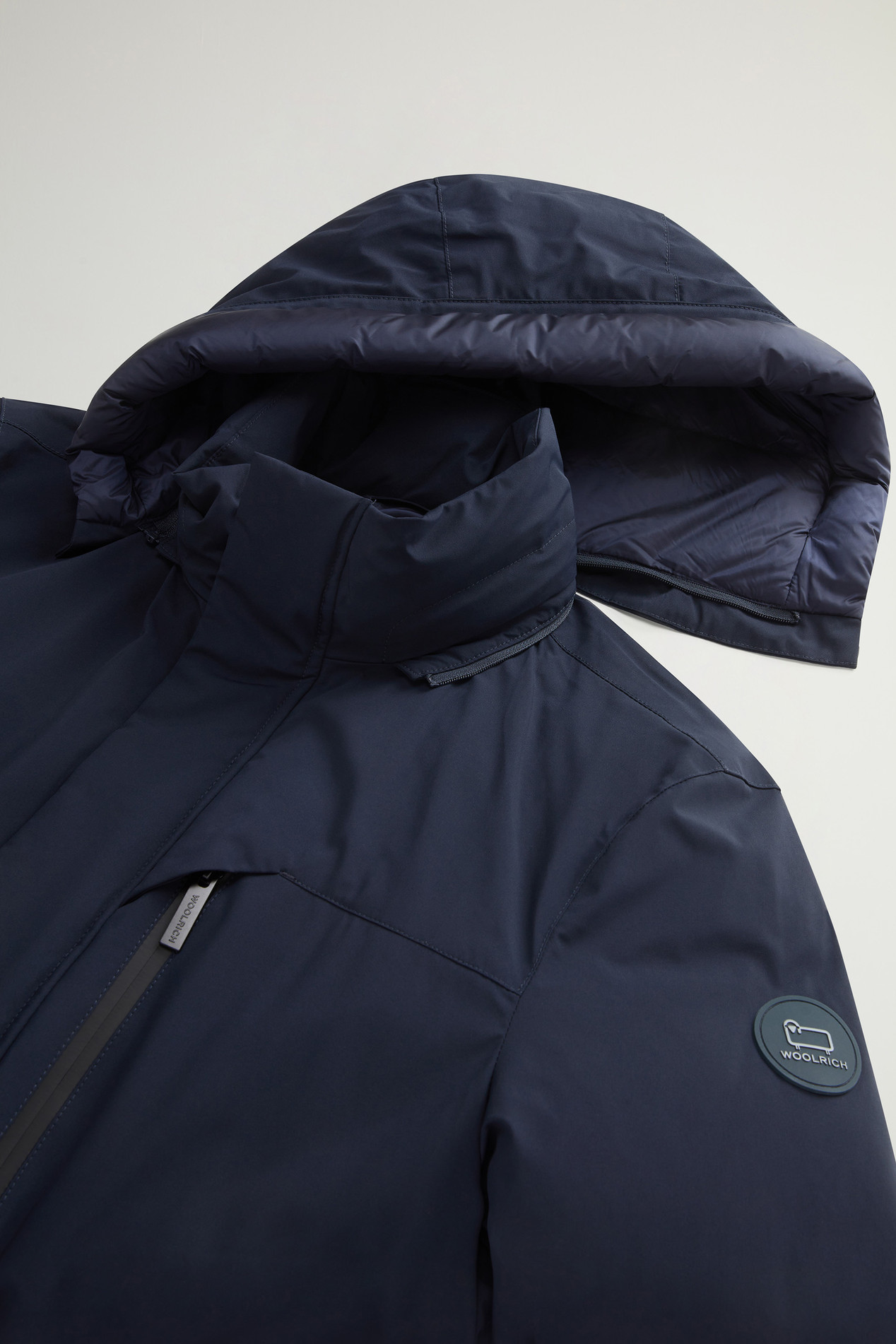 Mountain Parka in Stretch Nylon Blue photo 3 | Woolrich