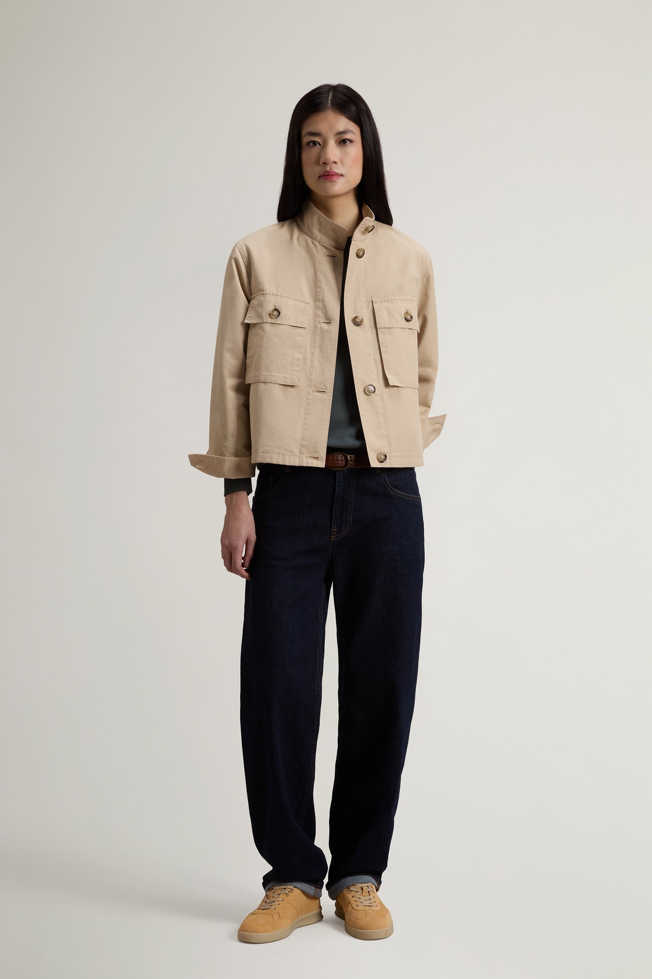 CANVAS FIELD OVERSHIRT Beige photo 2 | Woolrich