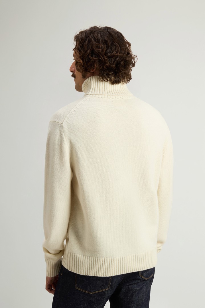 Turtleneck Sweater in Pure Virgin Wool White photo 3 | Woolrich