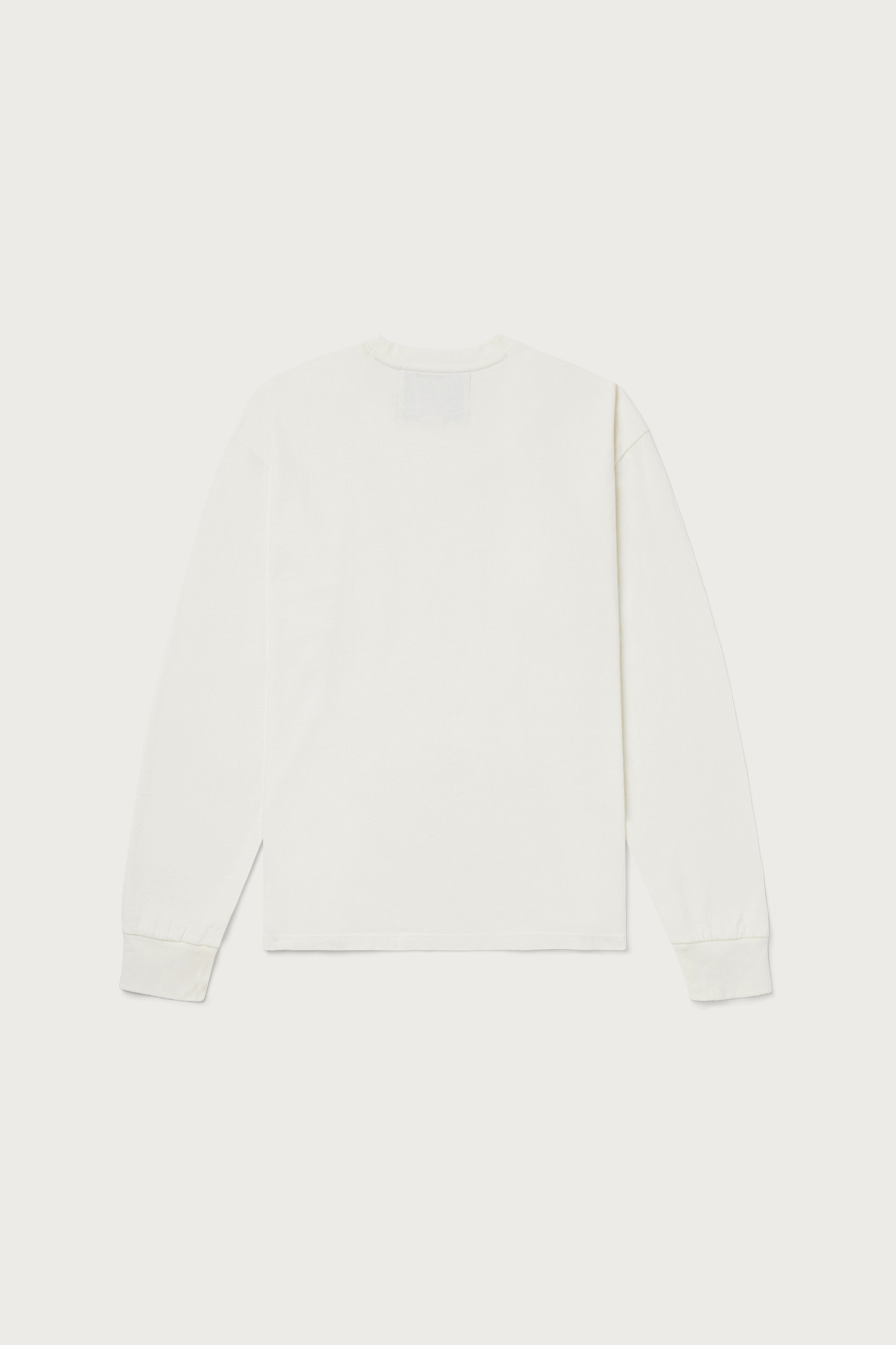 Long-Sleeved T-Shirt in Pure Cotton - One Of These Days / Woolrich White photo 2 | Woolrich