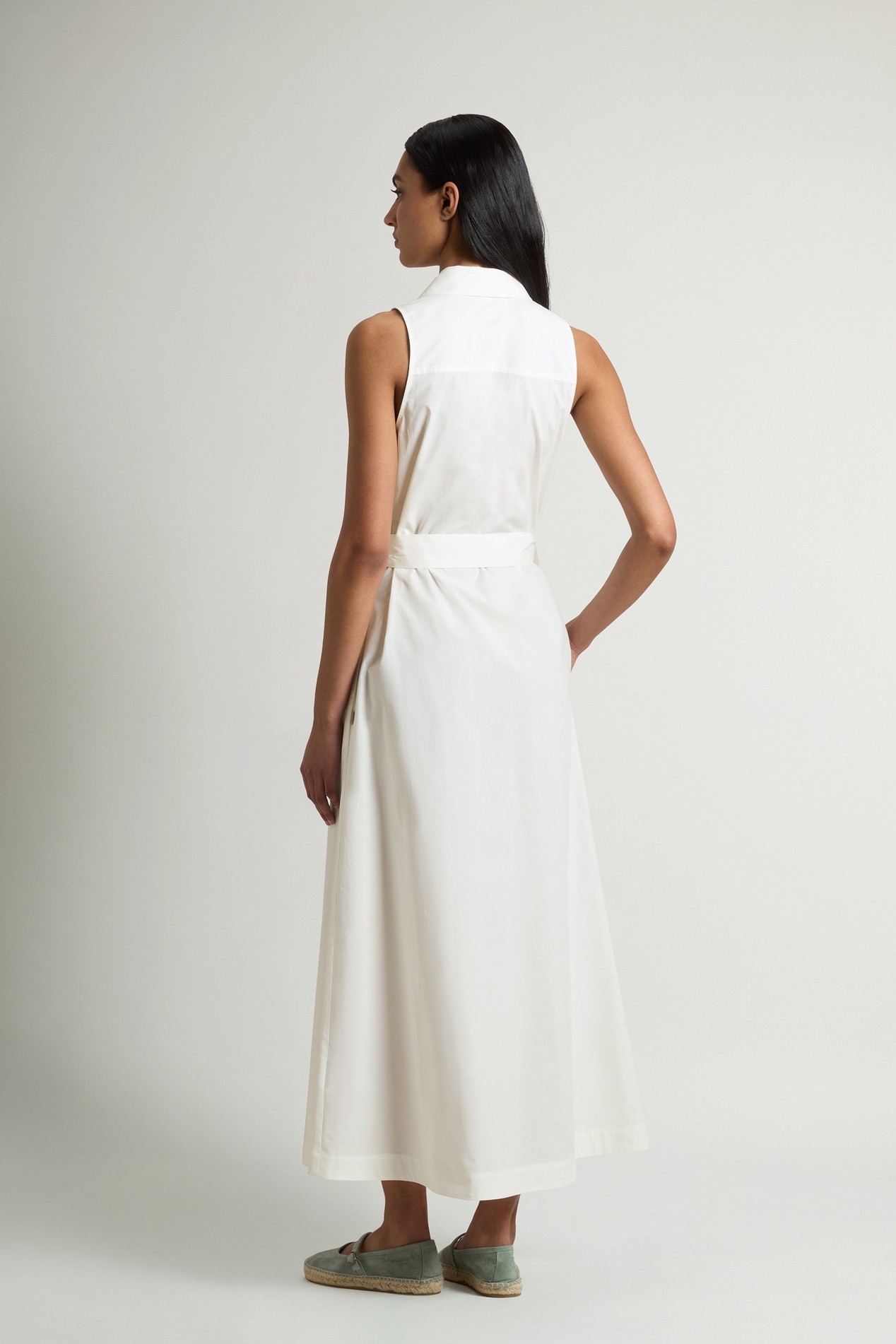 COTTON POPLIN SHIRT DRESS Weiß photo 3 | Woolrich