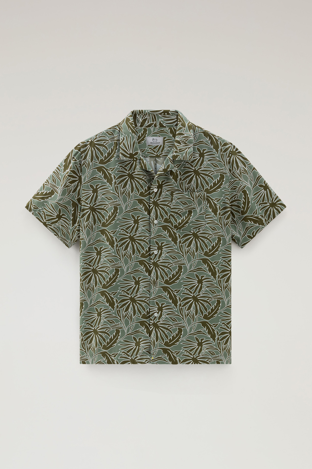 Shirt with Tropical Print Green photo 1 | Woolrich