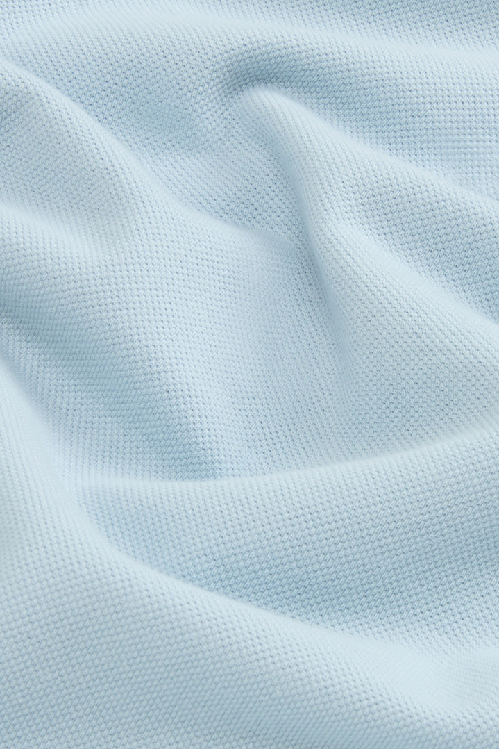 Pure Cotton Pique Polo Blue photo 4 | Woolrich
