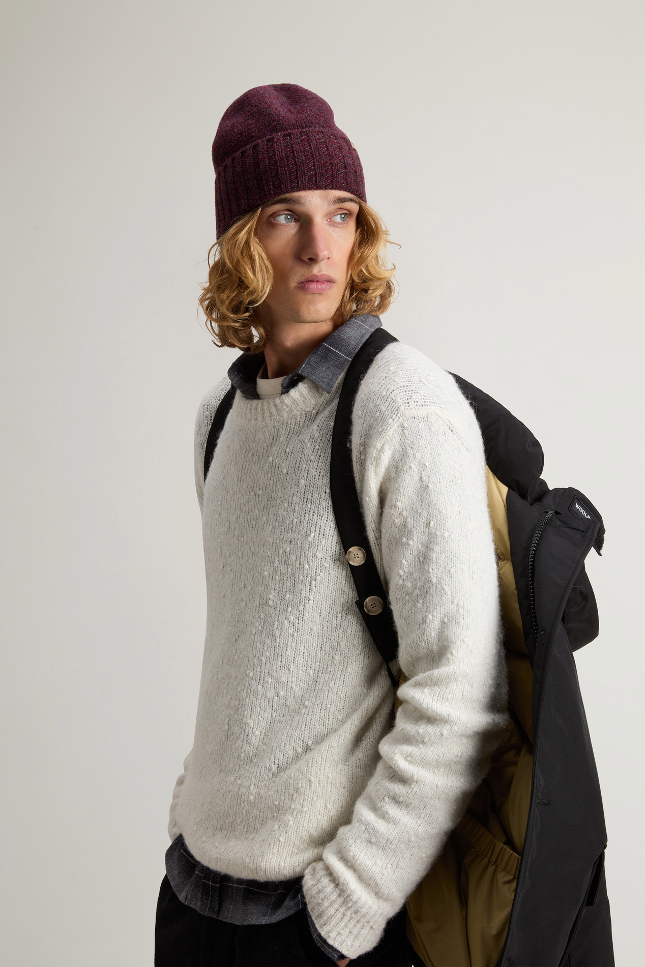 Arctic Anorak in Ramar Cloth with Detachable Fur Black photo 5 | Woolrich