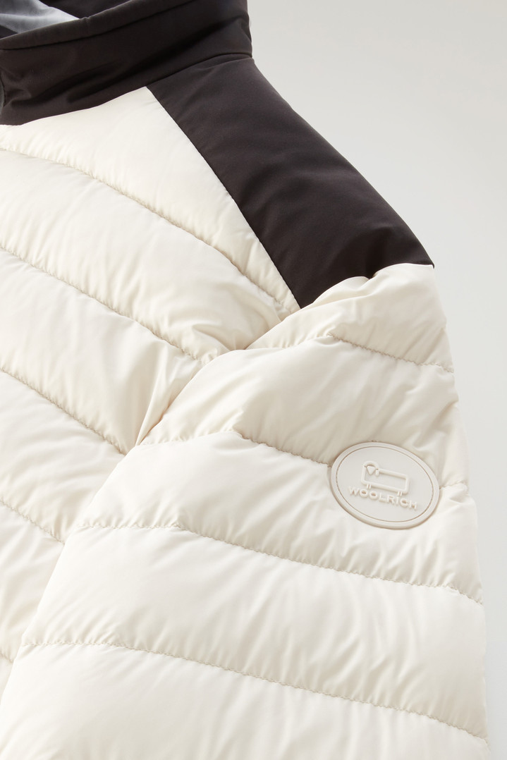 Bering Tech Lightweight Hybrid Down Jacket in Microfibre White photo 4 | Woolrich