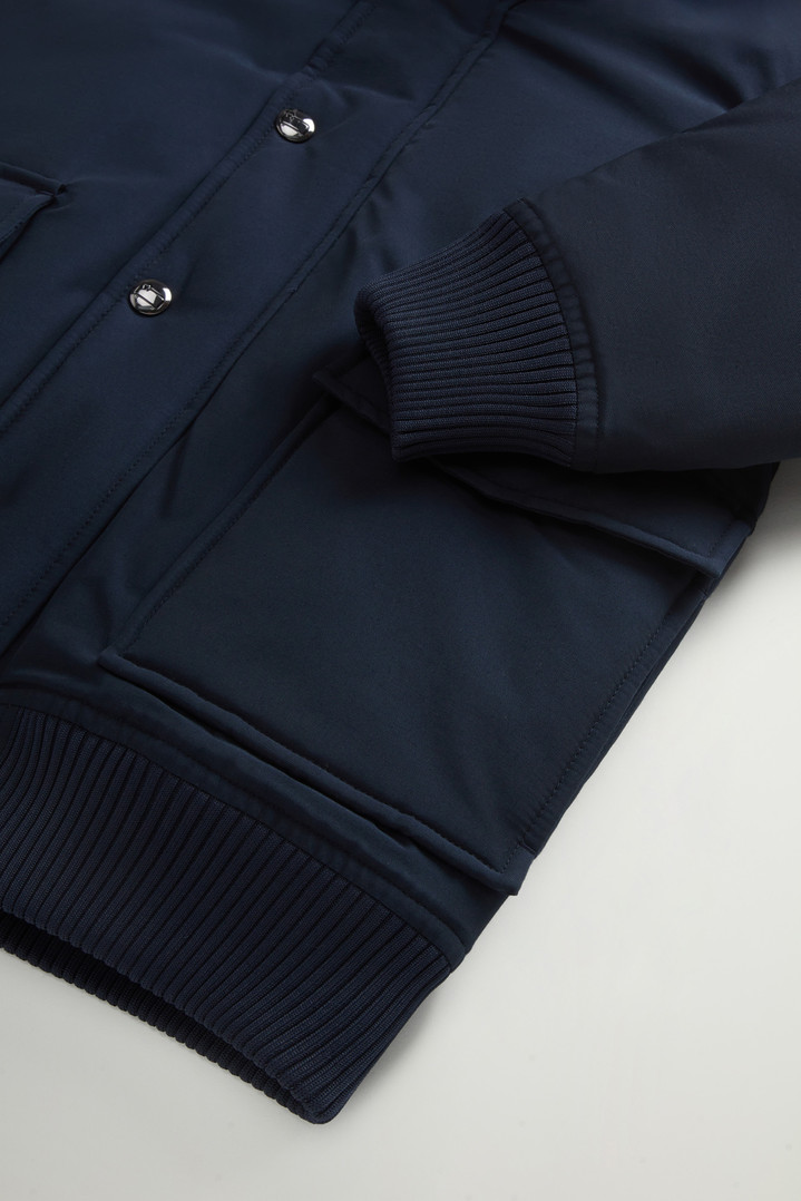 Boys’ Polar Bomber Jacket in Ramar Cloth Blue photo 7 | Woolrich
