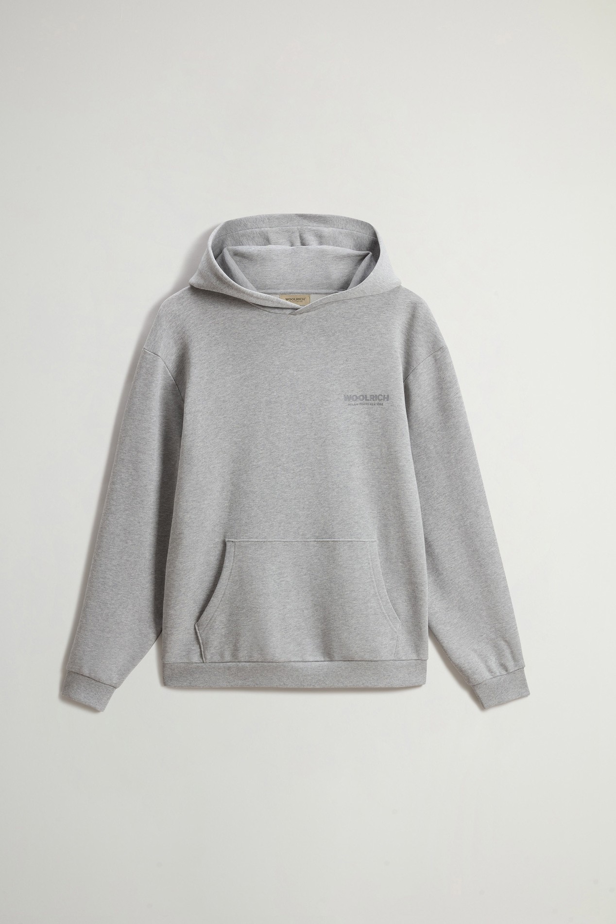 MACRO LOGO HOODIE Gray photo 5 | Woolrich