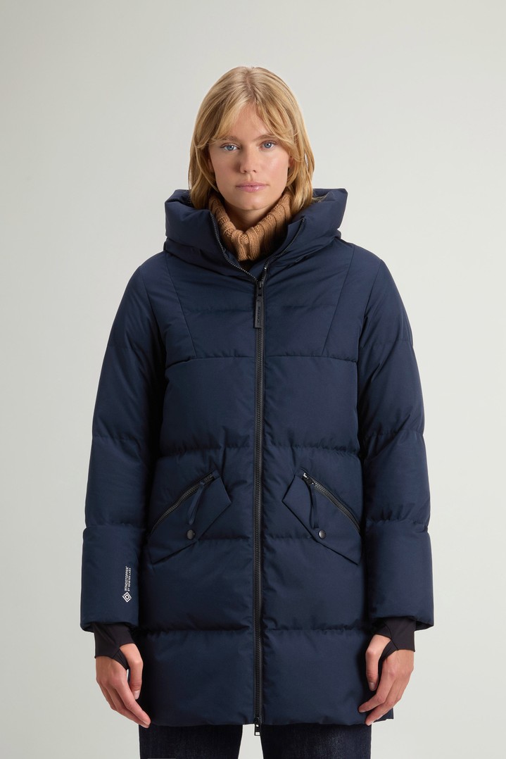 Quilted Parka in WINDSTOPPER® by GORE-TEX® Fabric Blue photo 1 | Woolrich