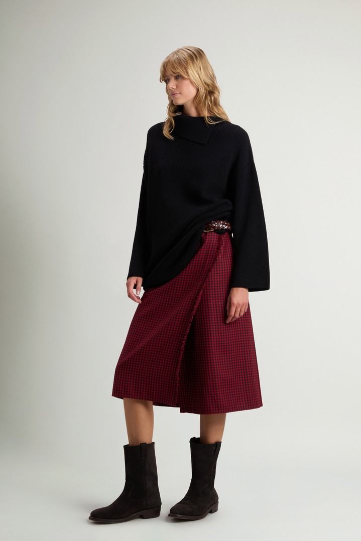 Pullover aus reiner Merino-Schurwolle mit hohem Kragen Schwarz photo 2 | Woolrich