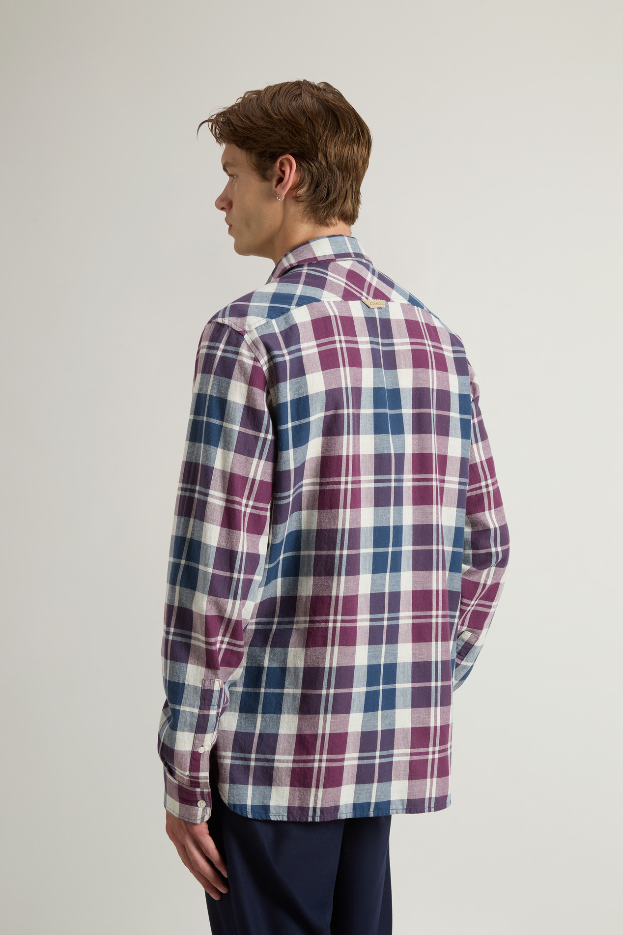 Pure Madras Cotton Flannel Checked Shirt Multicolor photo 3 | Woolrich