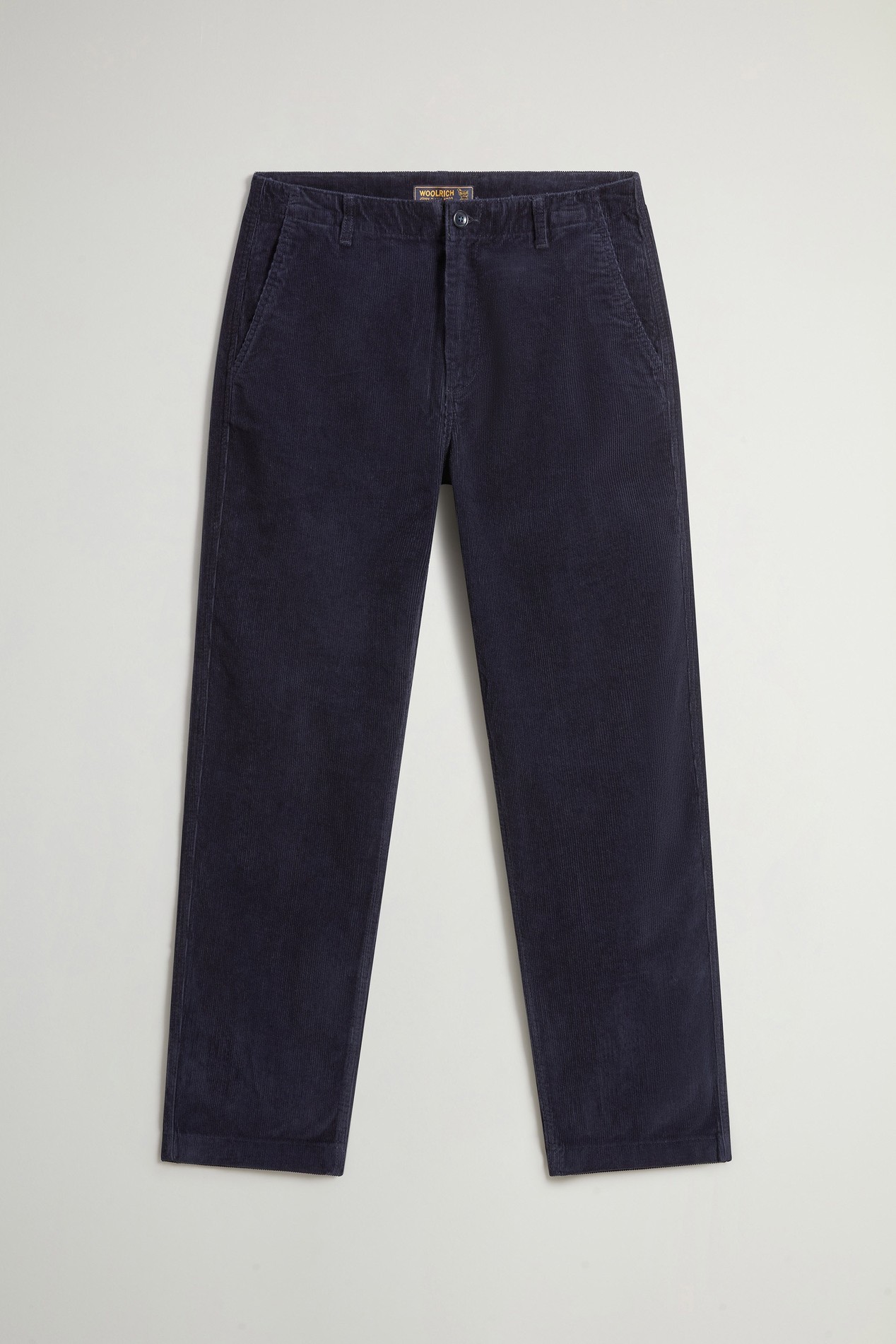 Chinohose aus geripptem reinem Baumwollcord Blau photo 1 | Woolrich