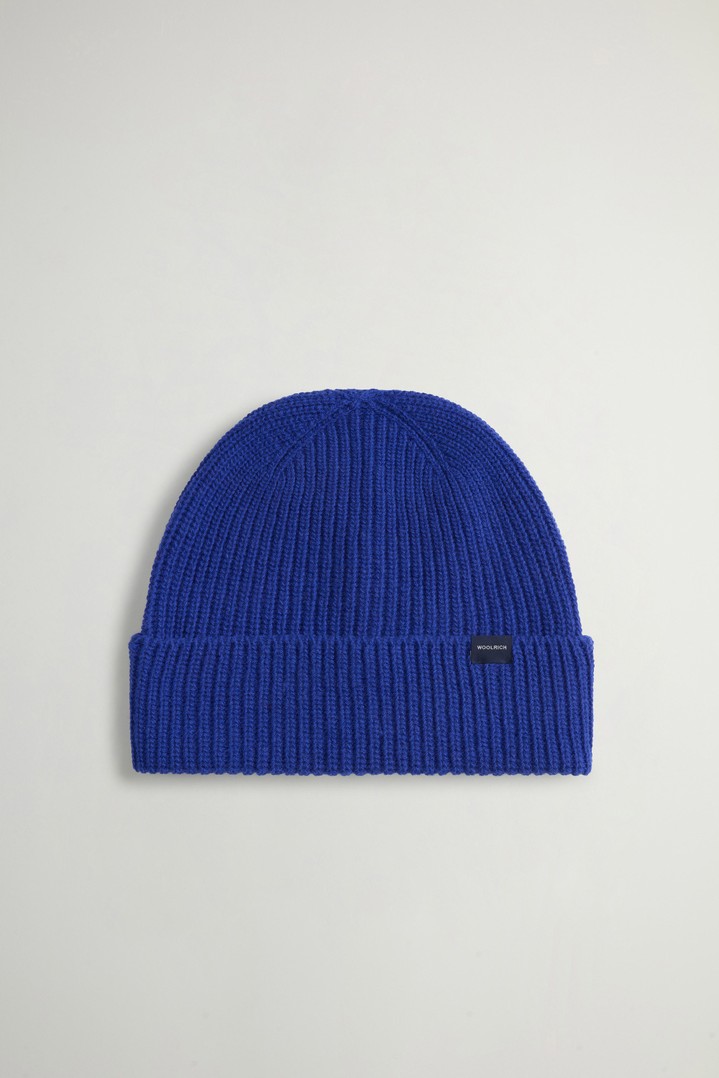 Beanie in Wool Blend Blue photo 1 | Woolrich