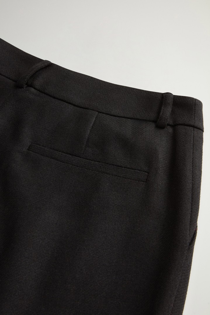 Pantalon en flanelle de laine mélangée Noir photo 6 | Woolrich