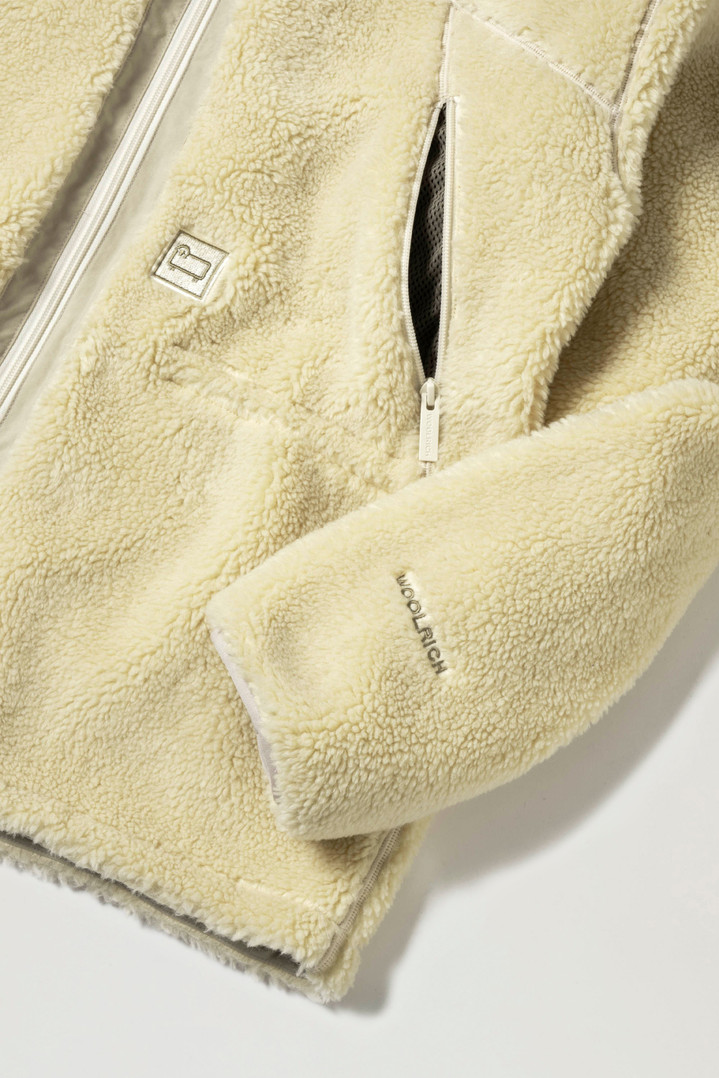 Terra Jacket in Wool Blend Sherpa Fleece White photo 2 | Woolrich