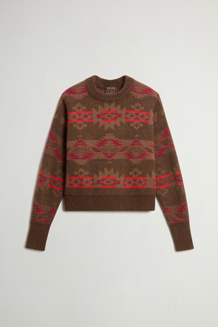 FAIRISLE CREWNECK Brown photo 5 | Woolrich