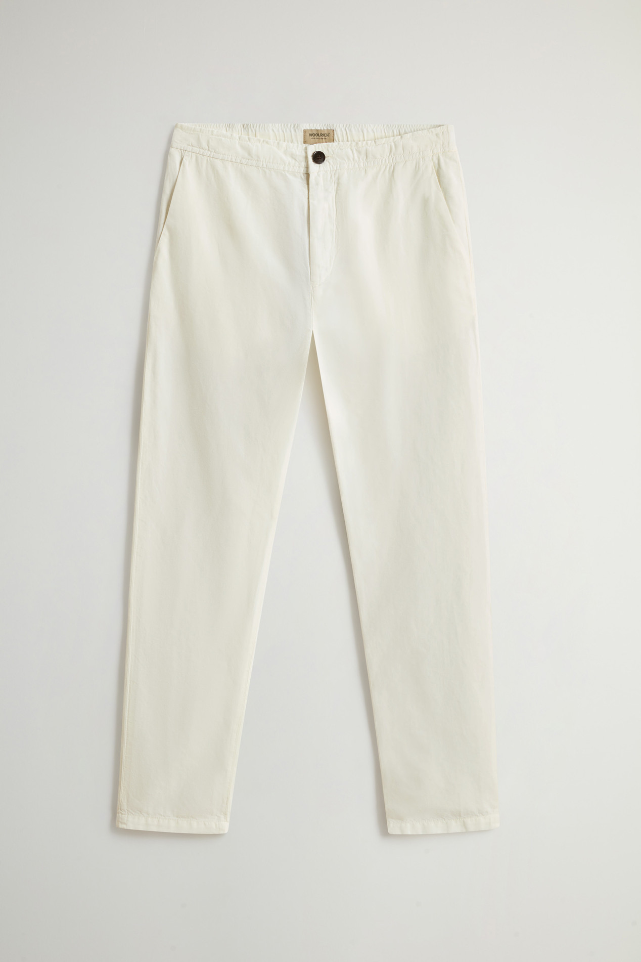 Garment-Dyed Cotton- and Linen-Blend Pants White photo 1 | Woolrich