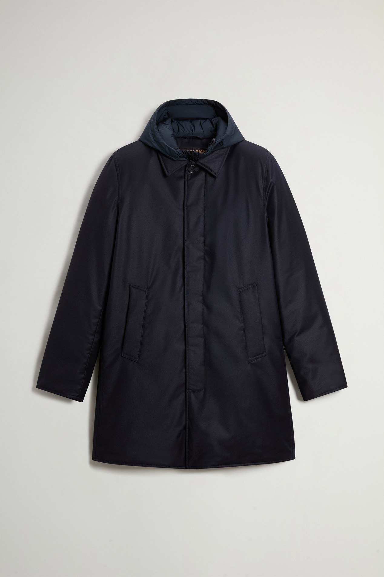 2-in-1 Coat in Italian Virgin Wool and Silk Blue photo 5 | Woolrich