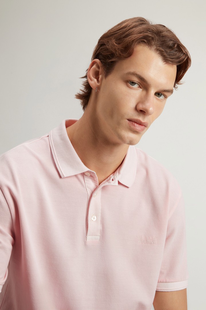Mackinack Polo teint en pièce en sergé de coton stretch Rose photo 4 | Woolrich