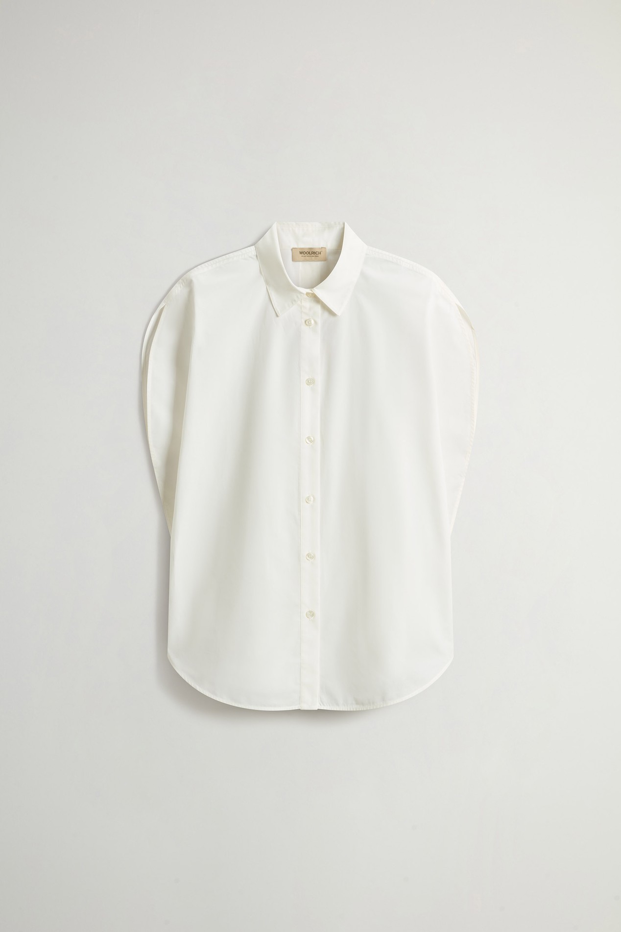 COTTON POPLIN BLOUSE White photo 5 | Woolrich