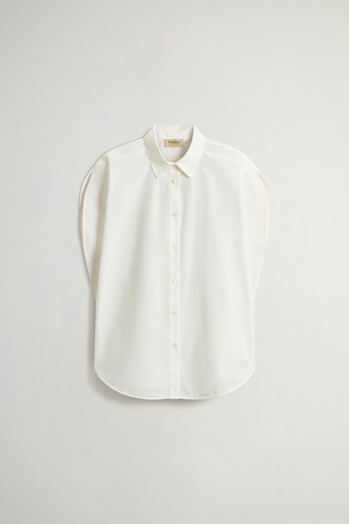 COTTON POPLIN BLOUSE White photo 5 | Woolrich