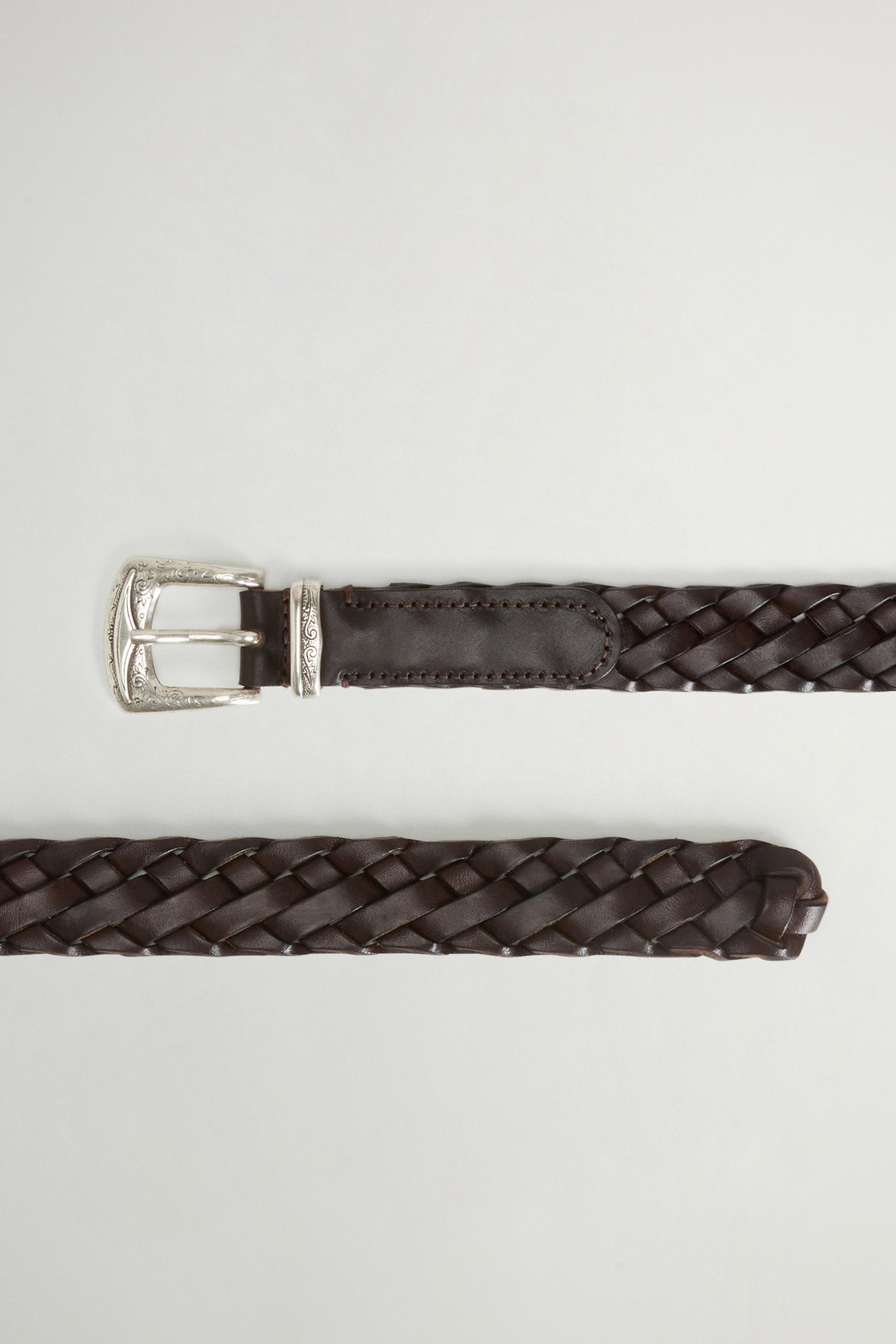 Belt in Woven Leather Brown photo 2 | Woolrich
