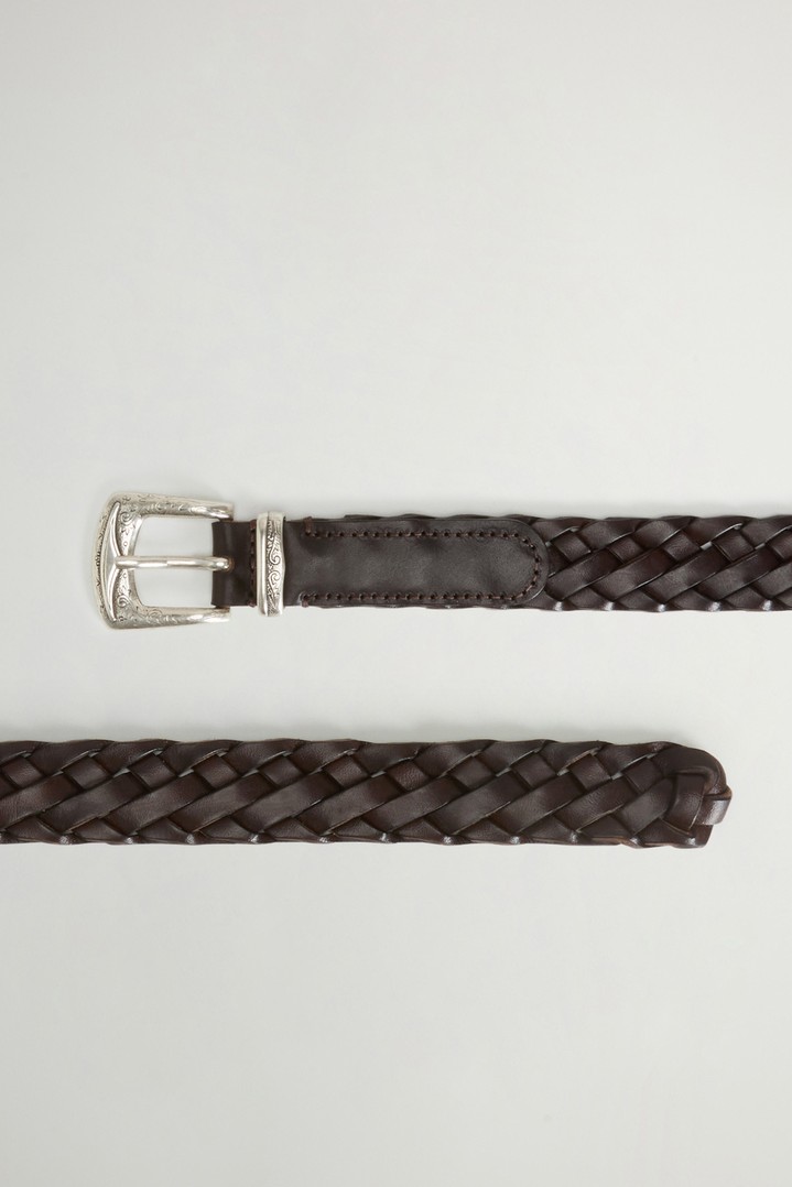 Belt in Woven Leather Brown photo 2 | Woolrich