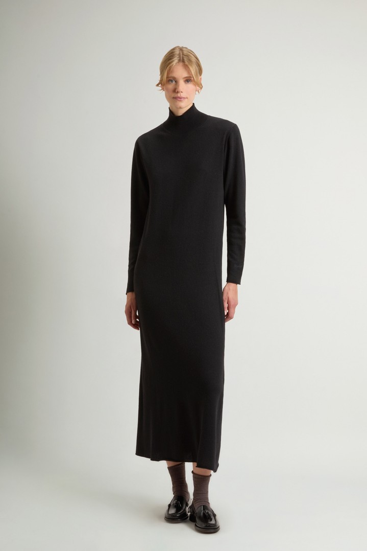 Dress in Virgin Wool and Cashmere Blend Black photo 1 | Woolrich