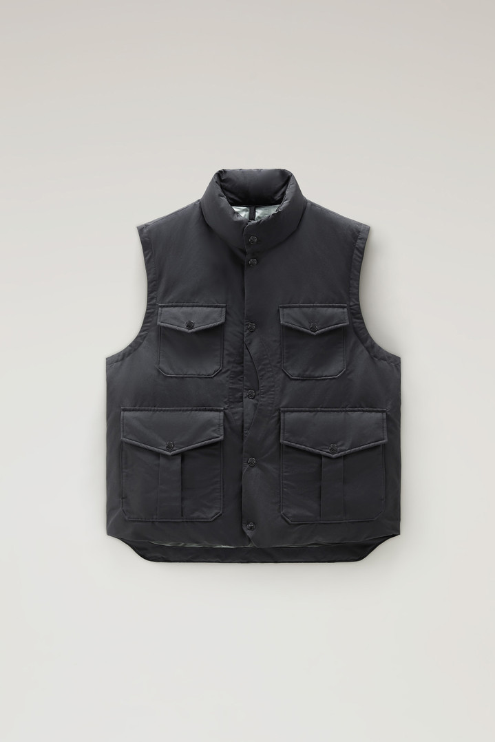 Half Moon Padded Vest in Ramar Cloth Black photo 1 | Woolrich