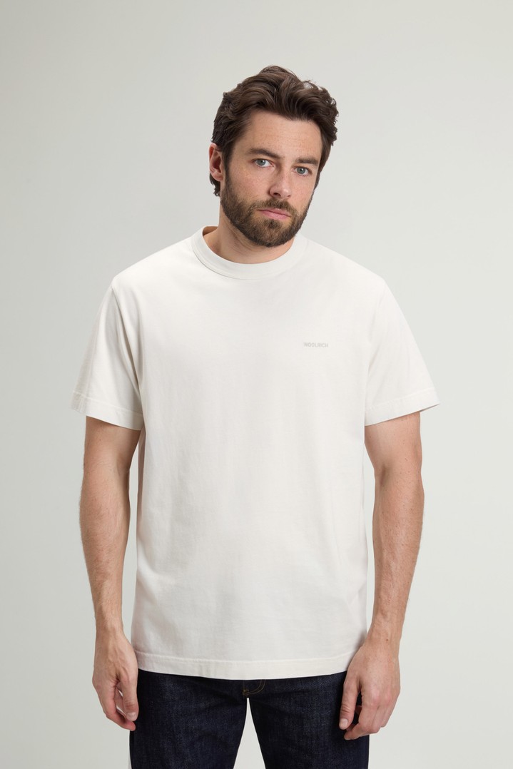 T-shirt en pur coton bio Blanc photo 1 | Woolrich