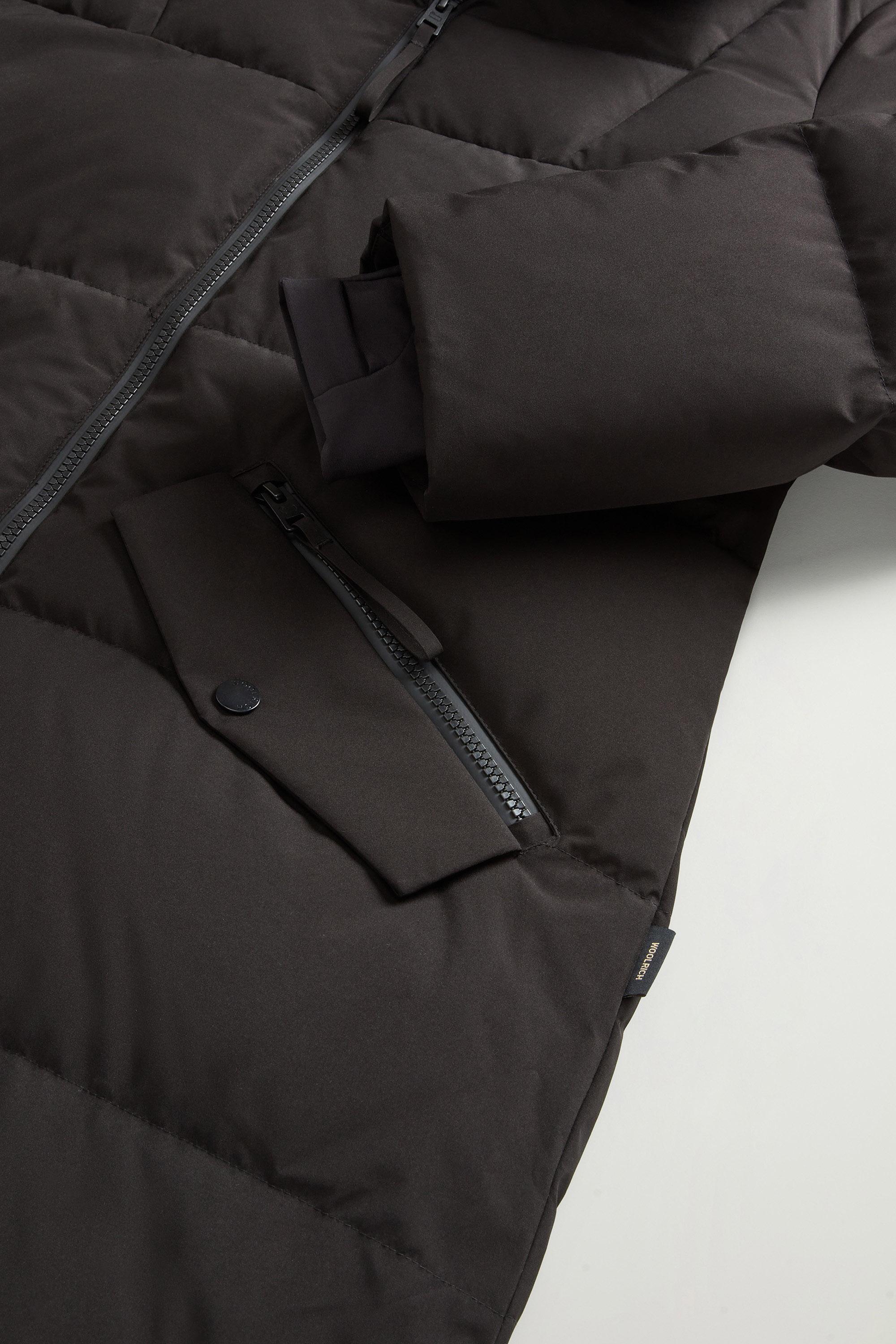Long down Jacket in WINDSTOPPER GORE-TEX Black photo 8 | Woolrich