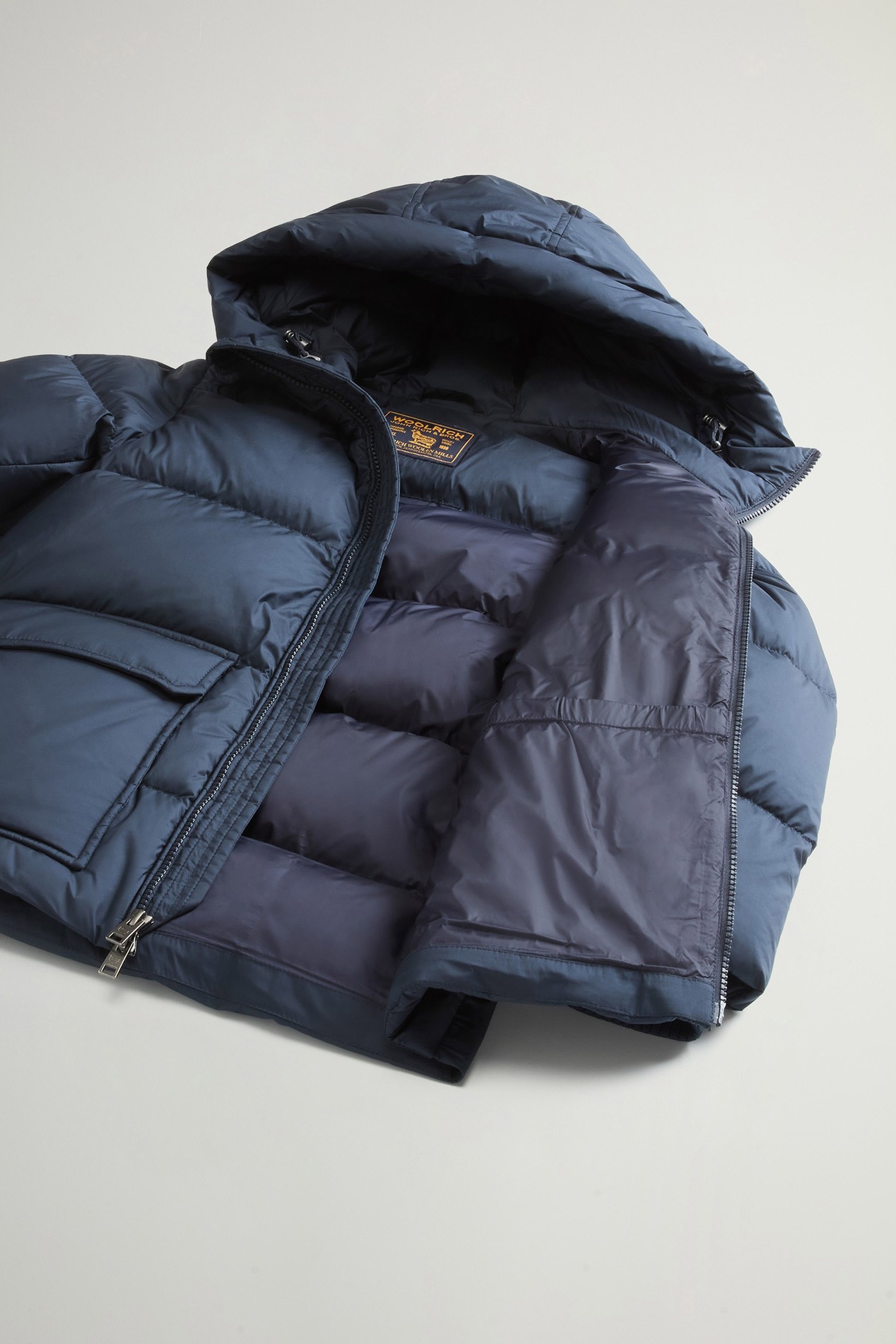 Jungen-Jacke Sierra aus gesteppter Mikrofaser mit Kapuze Blau photo 5 | Woolrich