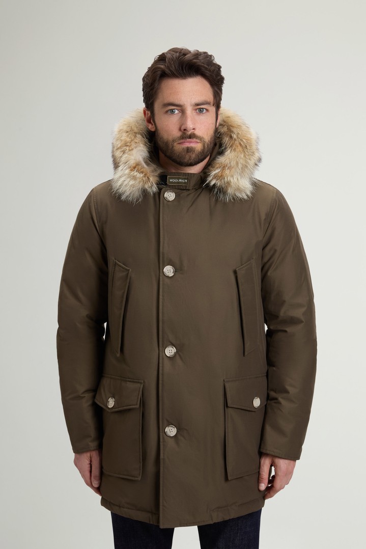 Arctic Parka in Ramar Cloth with Detachable Fur Trim Green photo 1 | Woolrich