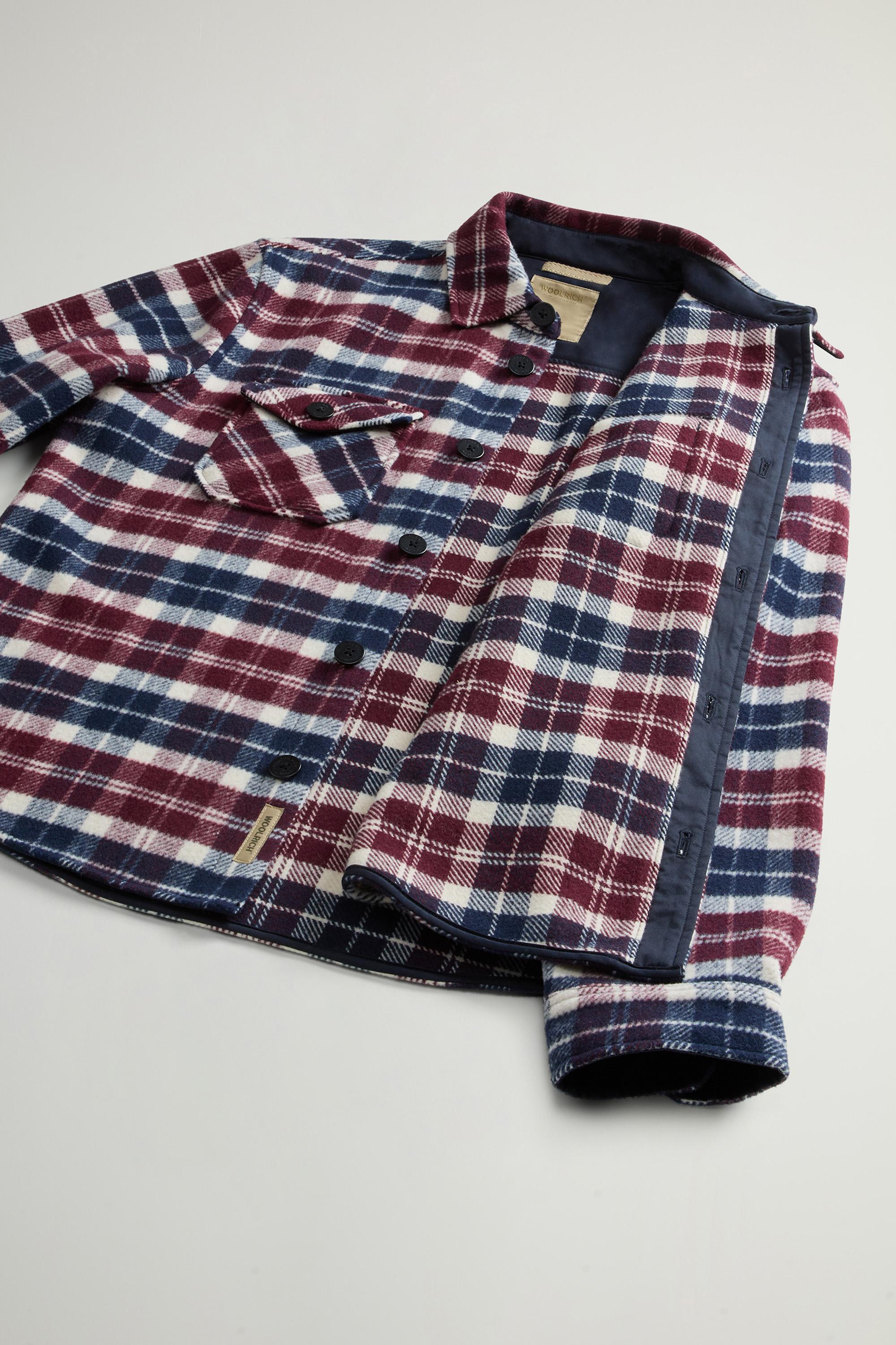 Wool-Blend Overshirt with Checked Pattern Multicolor photo 8 | Woolrich