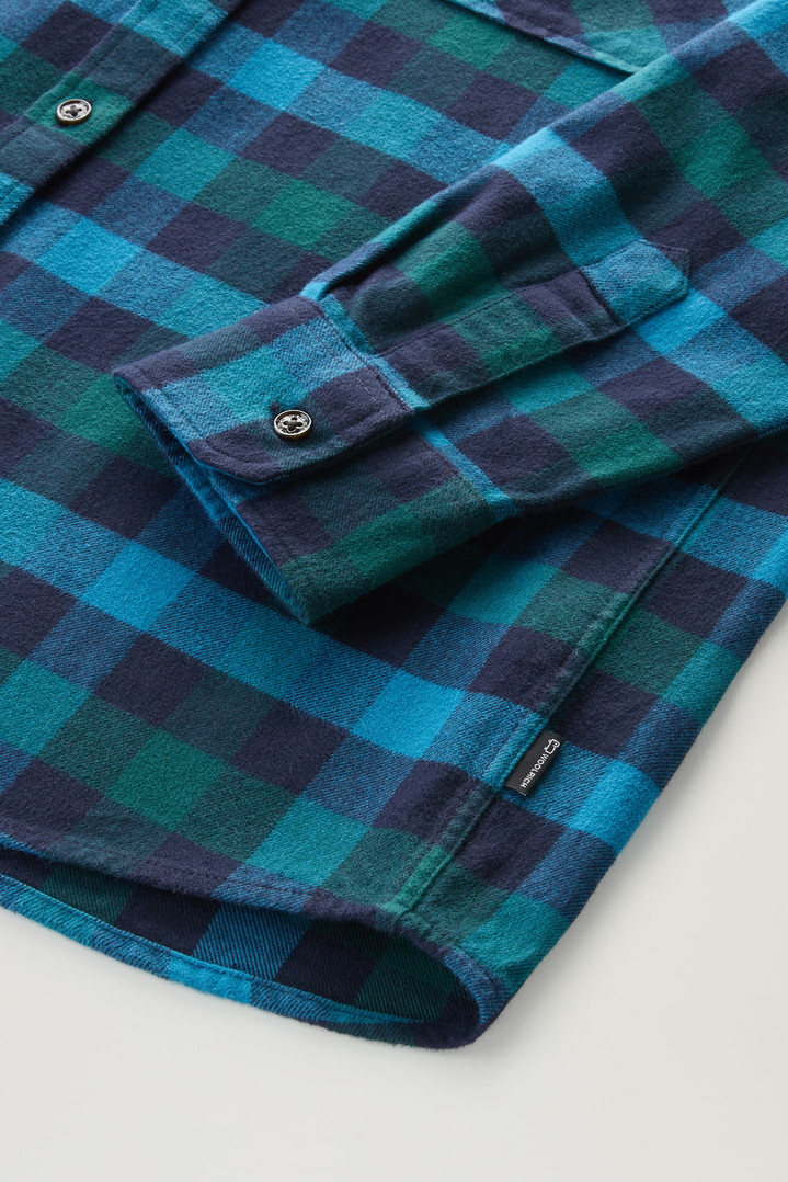 Flannel Check Shirt Blue photo 3 | Woolrich
