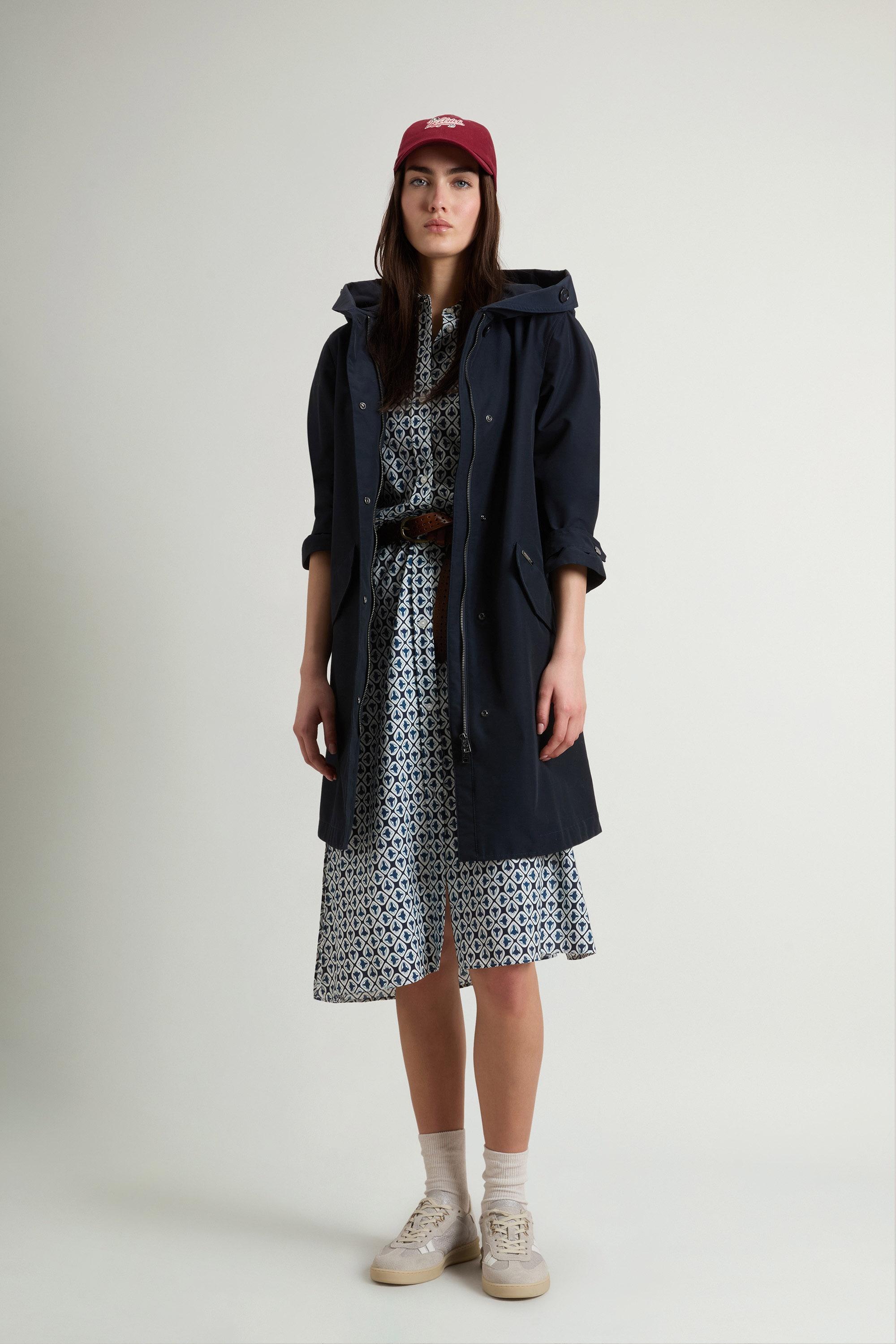 Prescott Parka in Two-Layered Ramar Cloth Blue photo 1 | Woolrich