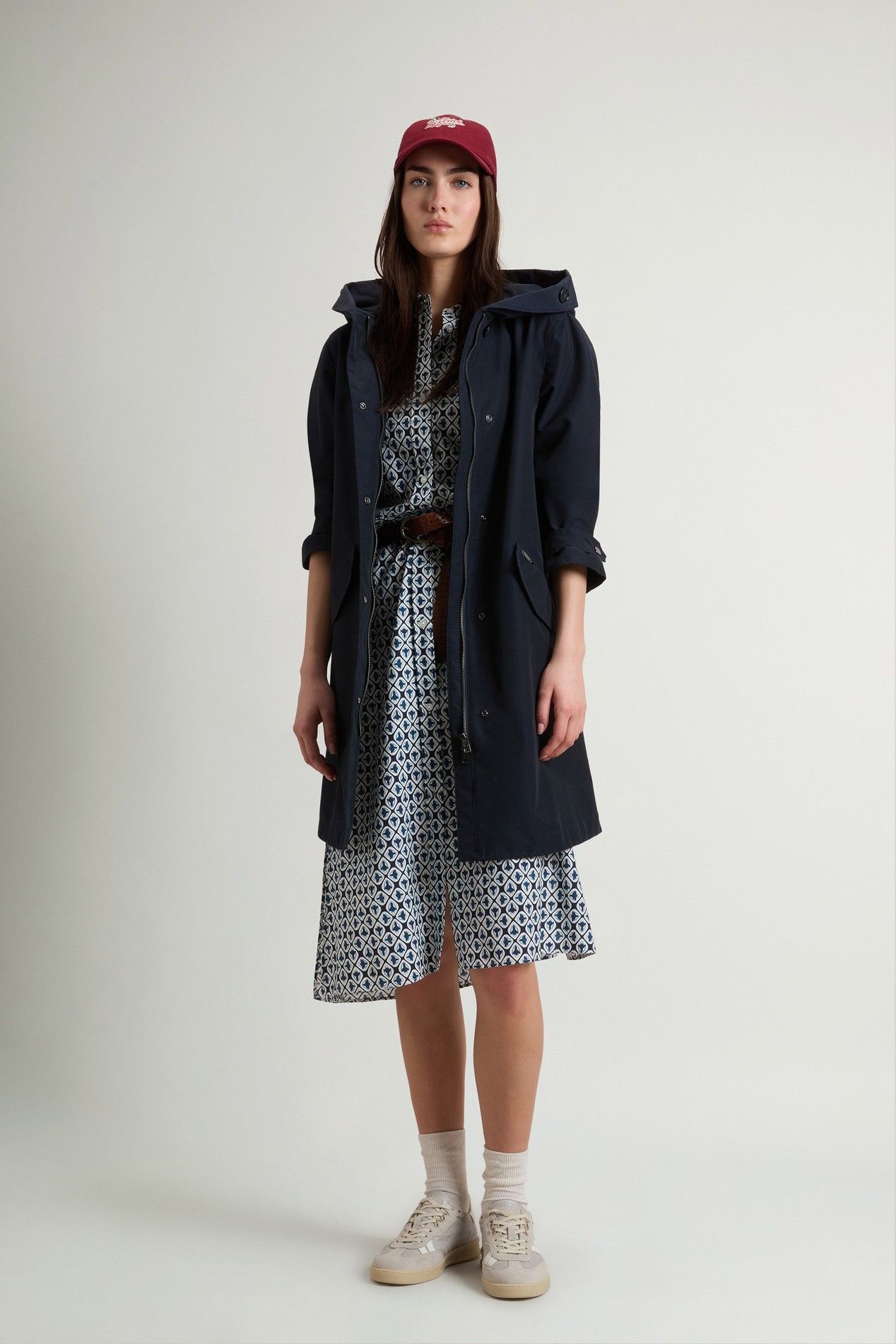 Prescott Parka in Two-Layered Ramar Cloth Blue photo 2 | Woolrich
