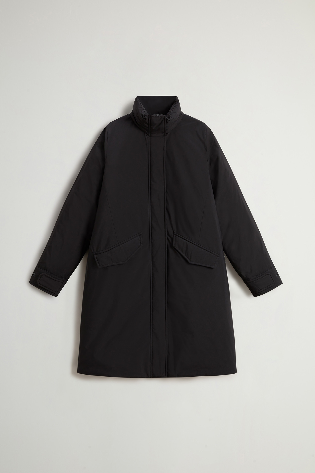 Long Cloud Jacket with Foldaway Hood Black photo 5 | Woolrich