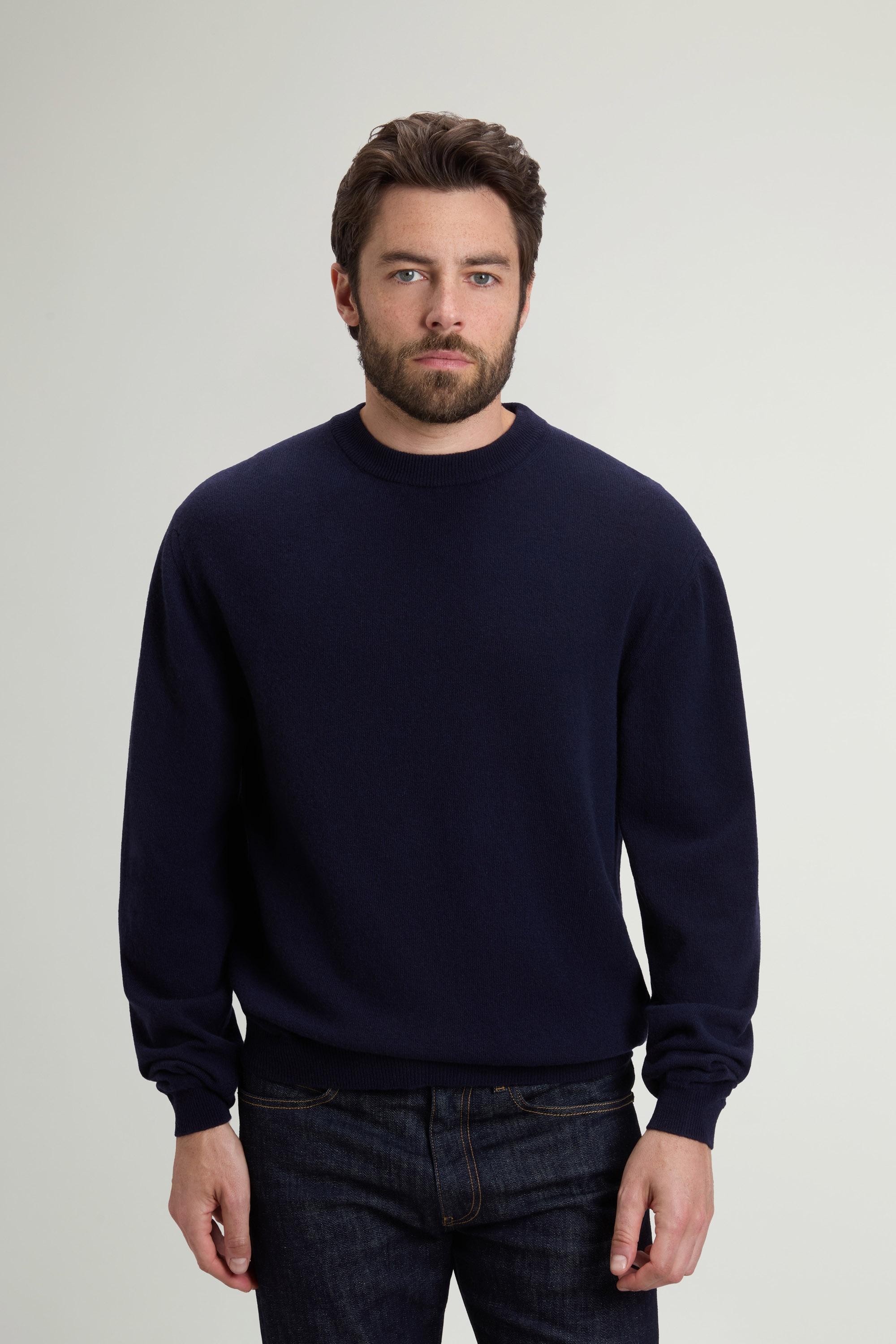 Crewneck Sweater in Pure Virgin Wool Blue photo 1 | Woolrich