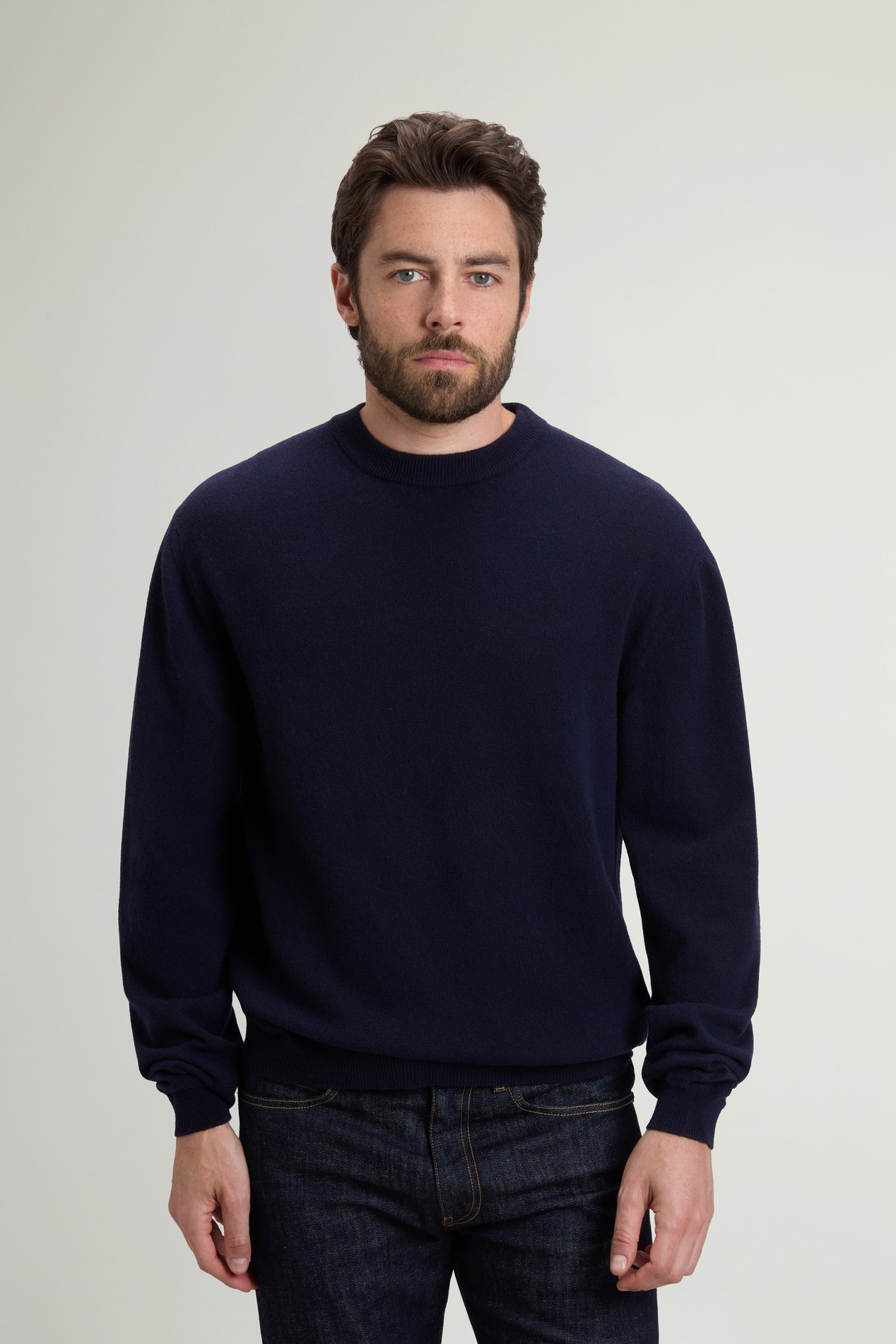 LAMBSWOOL CREWNECK GG13 Blue photo 1 | Woolrich