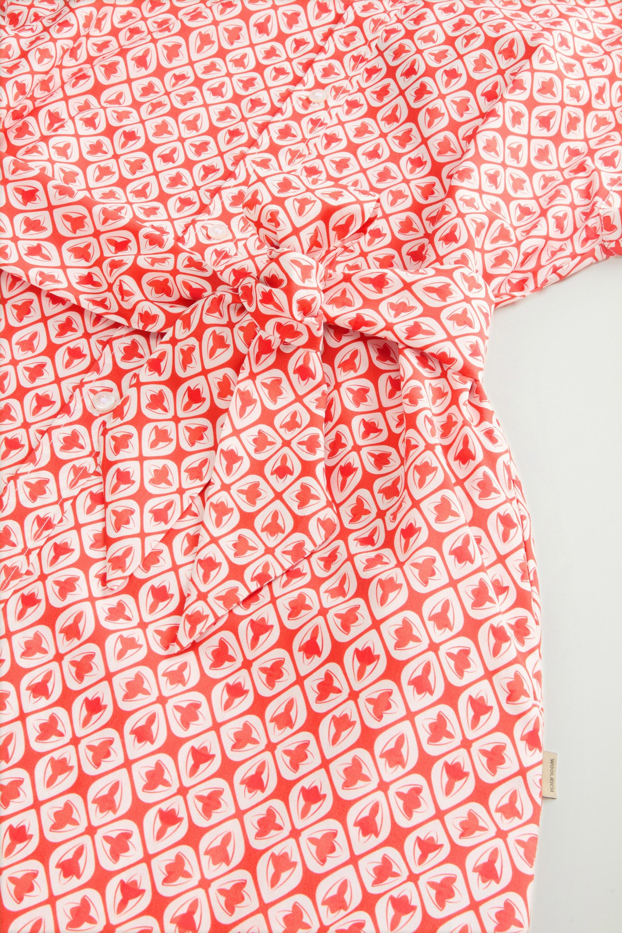 COTTON VISCOSE CHEMISIER DRESS Pink photo 7 | Woolrich