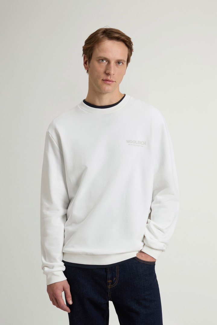 MACRO LOGO CREWNECK White photo 1 | Woolrich