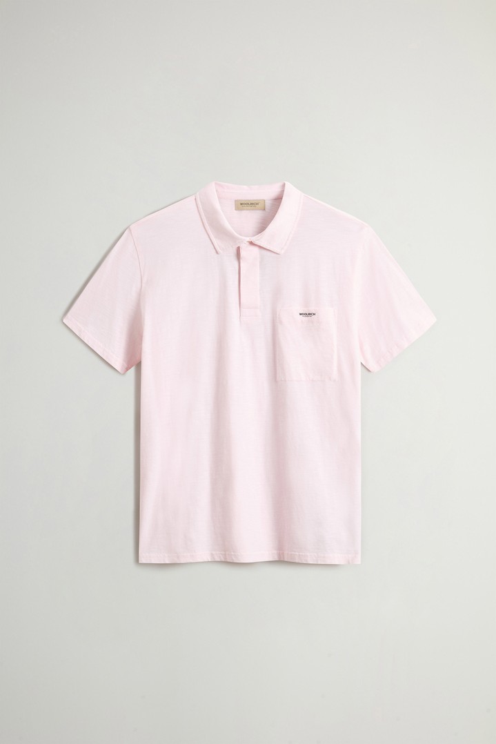 SLUB LOGO POLO Pink photo 5 | Woolrich